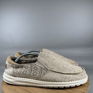 Hey Dude Thad Mayan Slip on Loafer Sneakers Mens Size 13 Mayan Beige